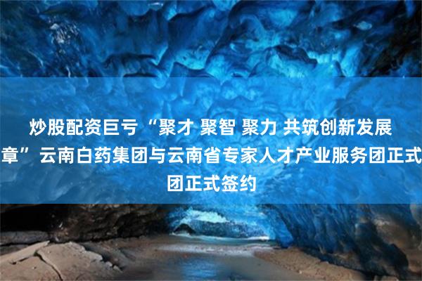 炒股配资巨亏 “聚才 聚智 聚力 共筑创新发展新篇章” 云南白药集团与云南省专家人才产业服务团正式签约