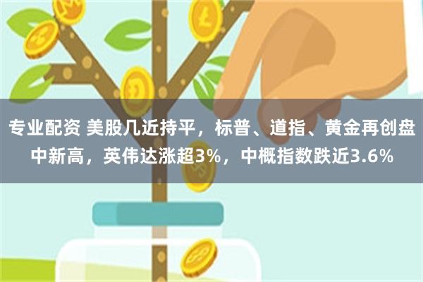 专业配资 美股几近持平，标普、道指、黄金再创盘中新高，英伟达涨超3%，中概指数跌