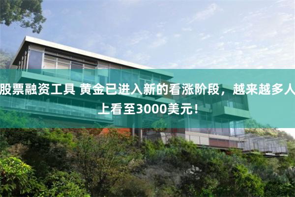 股票融资工具 黄金已进入新的看涨阶段，越来越多人上看至3000美元！