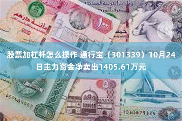 股票加杠杆怎么操作 通行宝（301339）10月24日主力资金净卖出1405.6