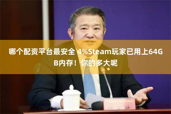 哪个配资平台最安全 4%Steam玩家已用上64GB内存！你的多大呢